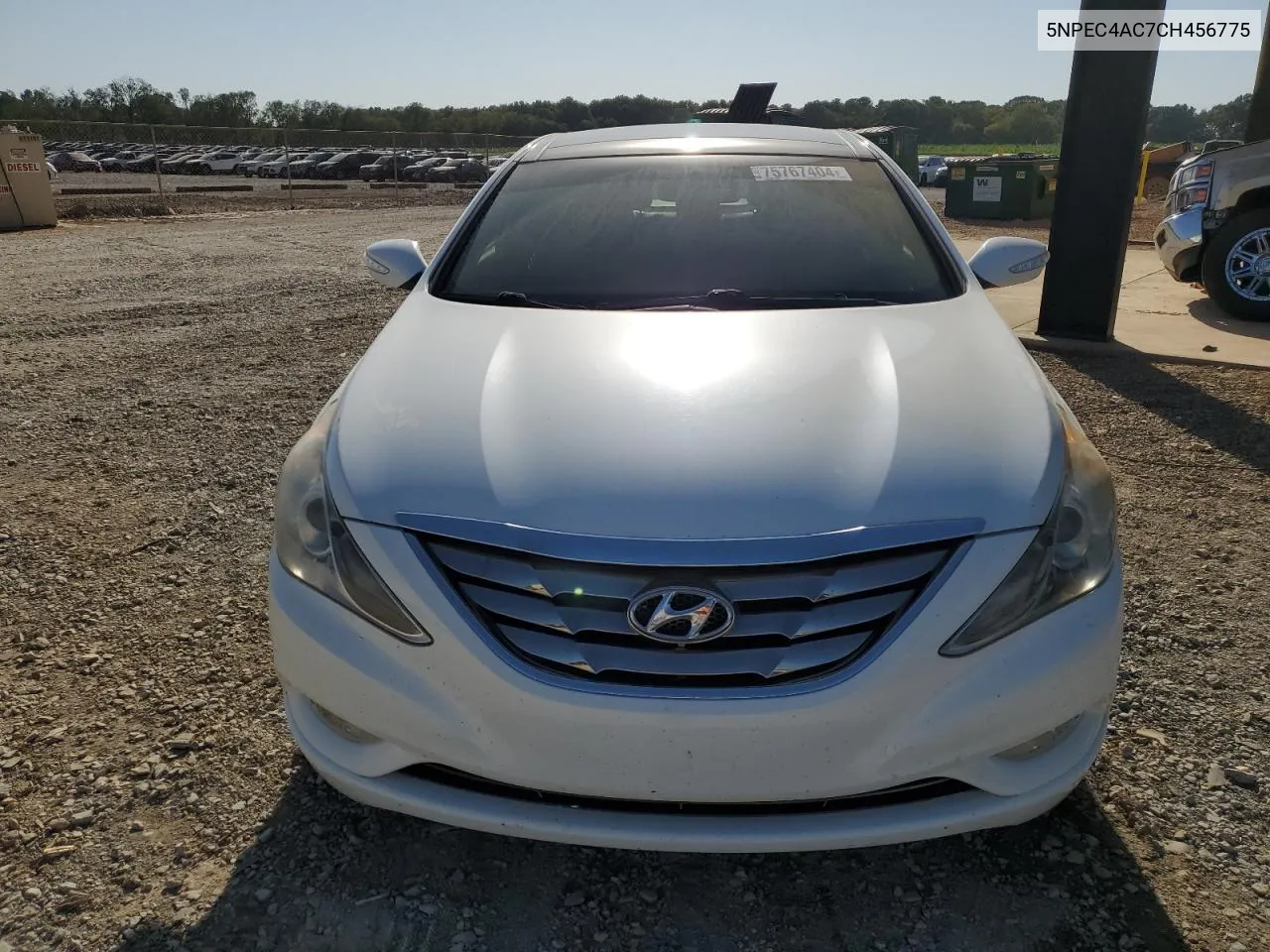 2012 Hyundai Sonata Se VIN: 5NPEC4AC7CH456775 Lot: 75767404