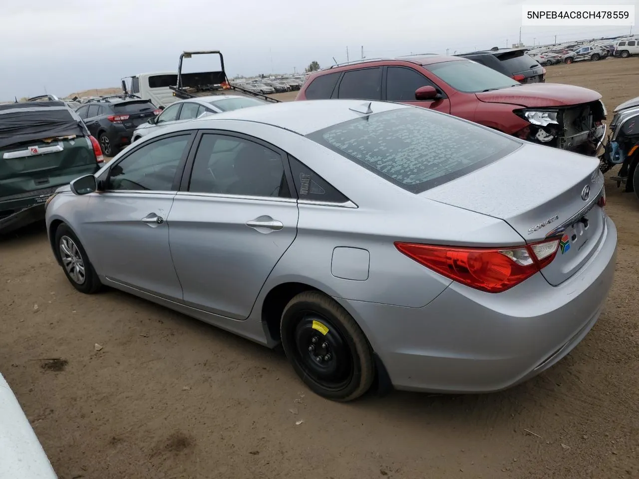 2012 Hyundai Sonata Gls VIN: 5NPEB4AC8CH478559 Lot: 75805284