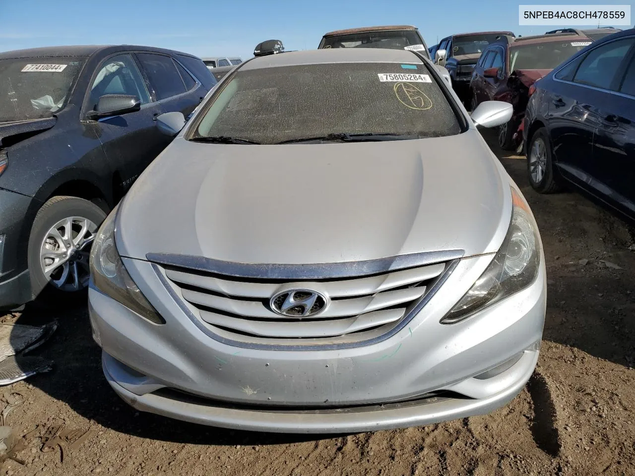 2012 Hyundai Sonata Gls VIN: 5NPEB4AC8CH478559 Lot: 75805284