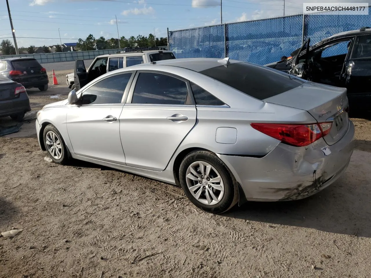 2012 Hyundai Sonata Gls VIN: 5NPEB4AC9CH448177 Lot: 75819434