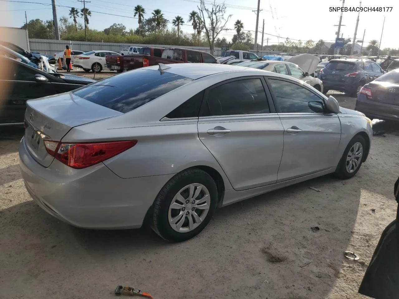 2012 Hyundai Sonata Gls VIN: 5NPEB4AC9CH448177 Lot: 75819434