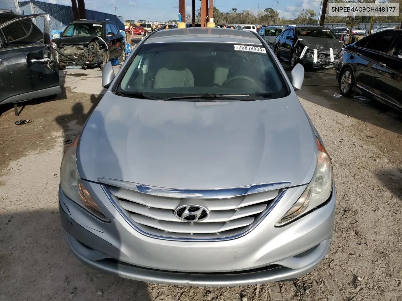 2012 Hyundai Sonata Gls VIN: 5NPEB4AC9CH448177 Lot: 75819434