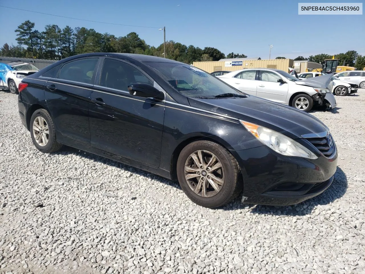 2012 Hyundai Sonata Gls VIN: 5NPEB4AC5CH453960 Lot: 75823114