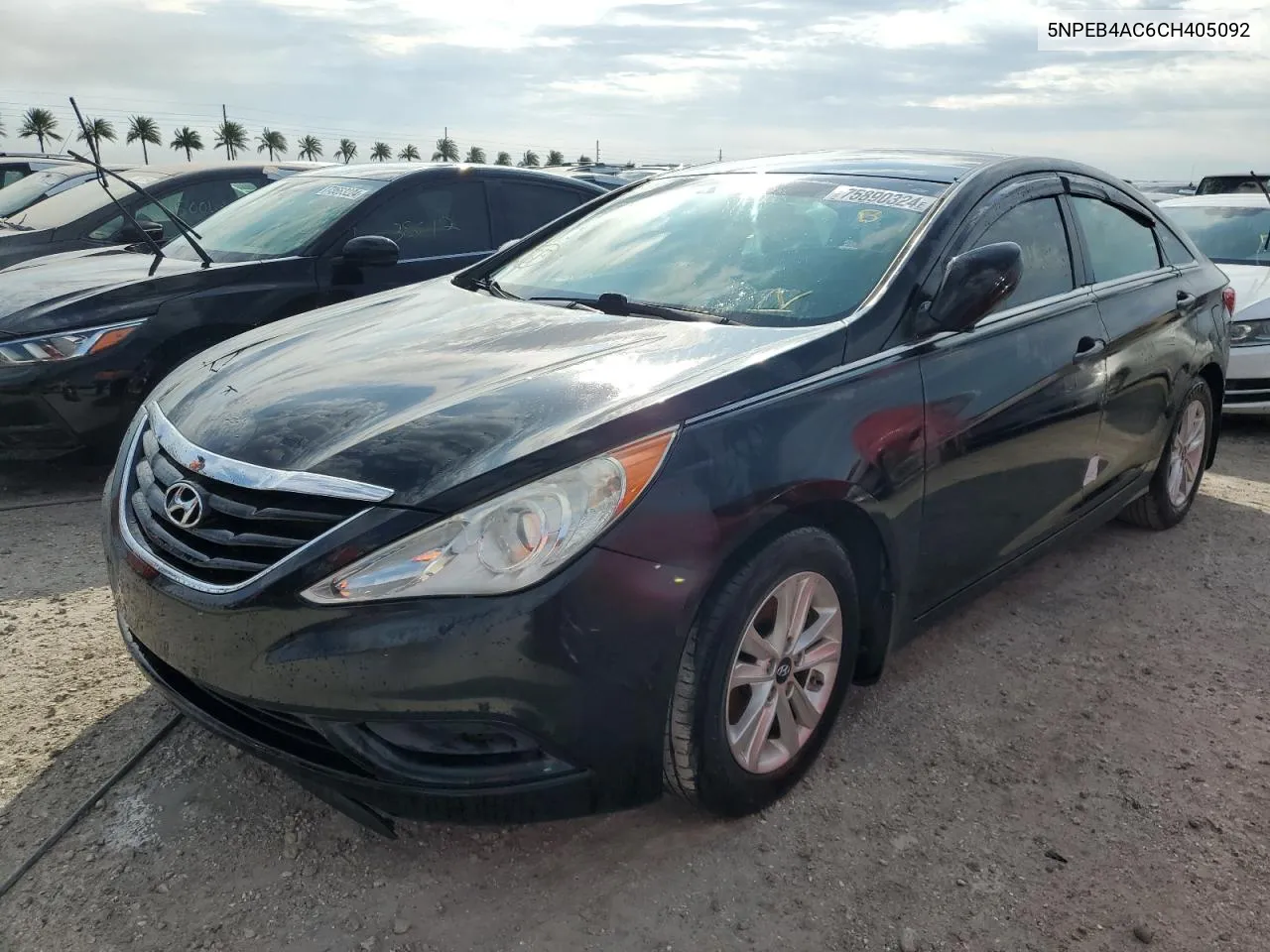 2012 Hyundai Sonata Gls VIN: 5NPEB4AC6CH405092 Lot: 75890324