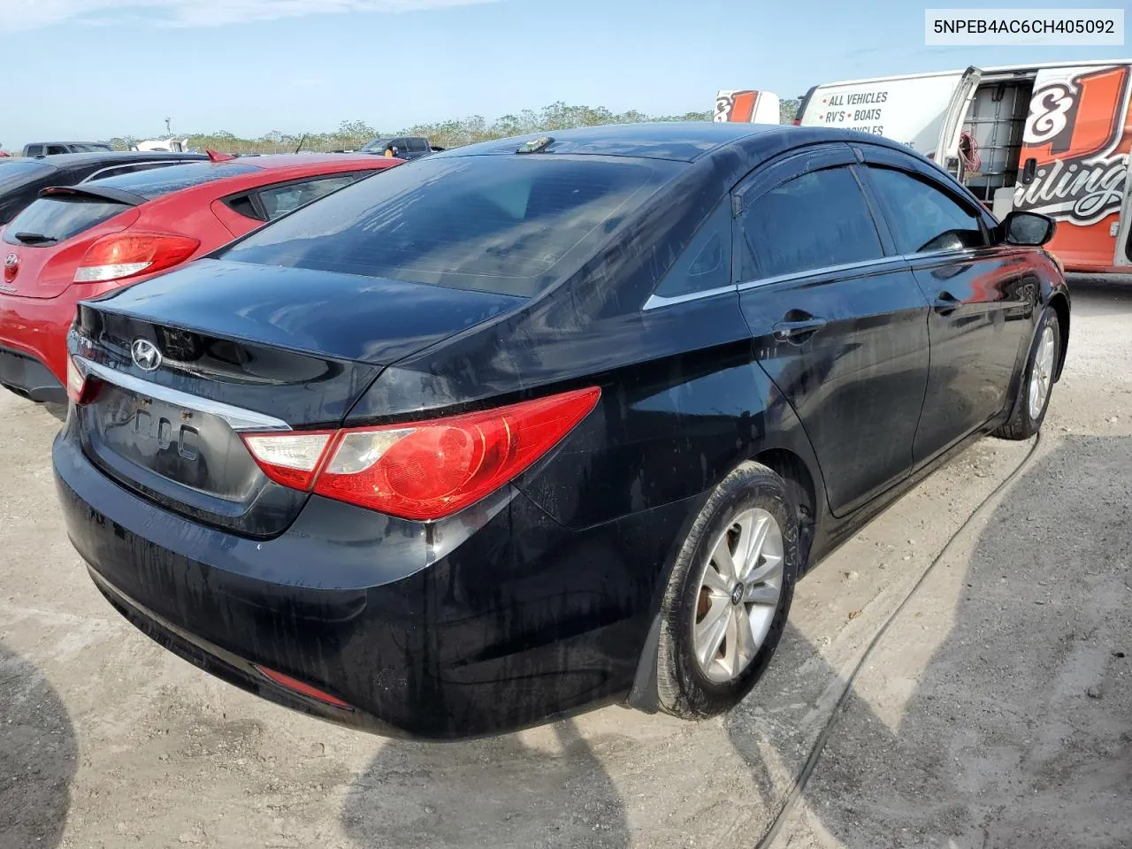 2012 Hyundai Sonata Gls VIN: 5NPEB4AC6CH405092 Lot: 75890324