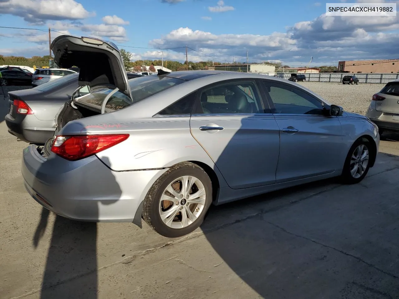 2012 Hyundai Sonata Se VIN: 5NPEC4ACXCH419882 Lot: 75942604