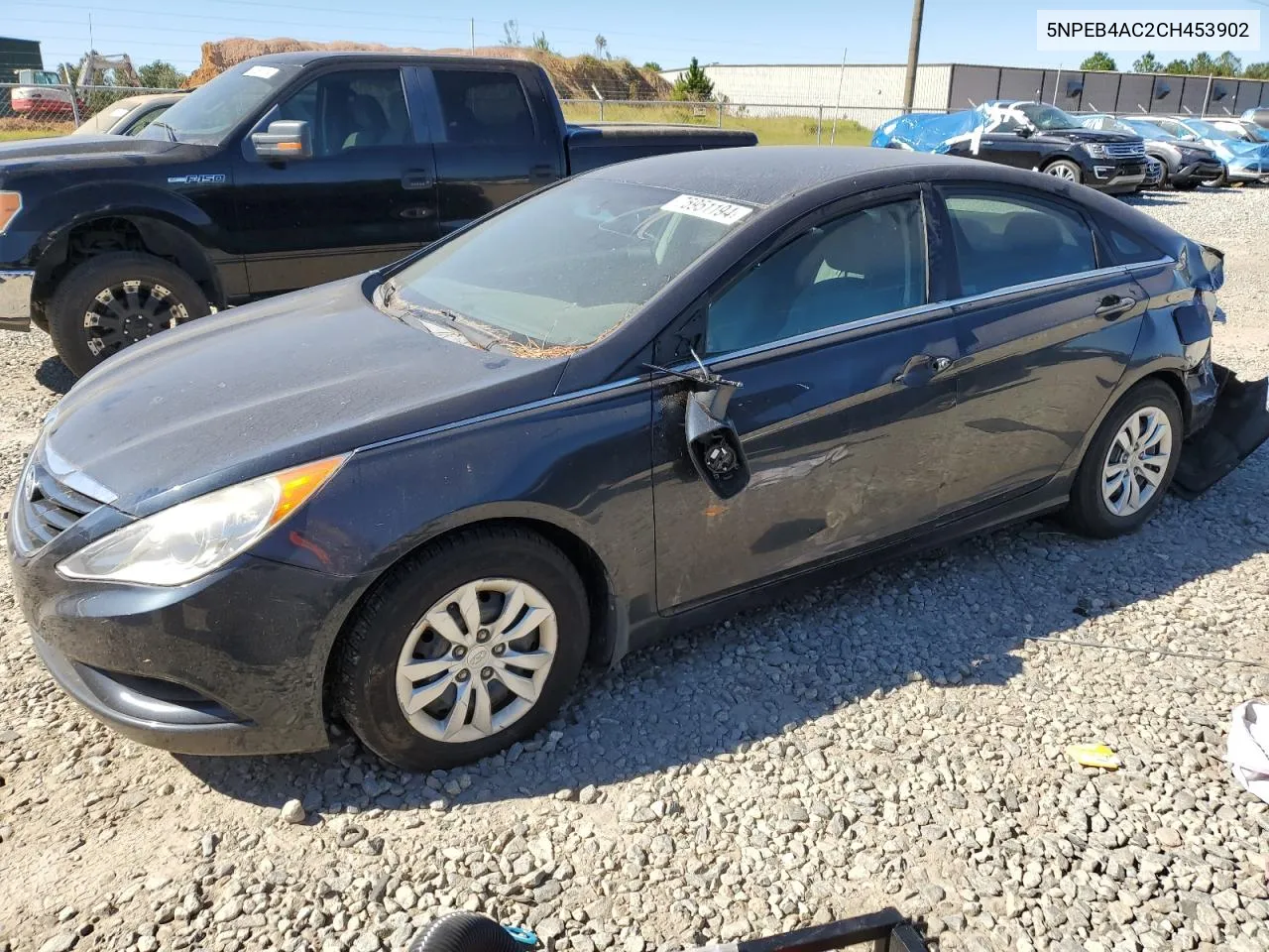 5NPEB4AC2CH453902 2012 Hyundai Sonata Gls