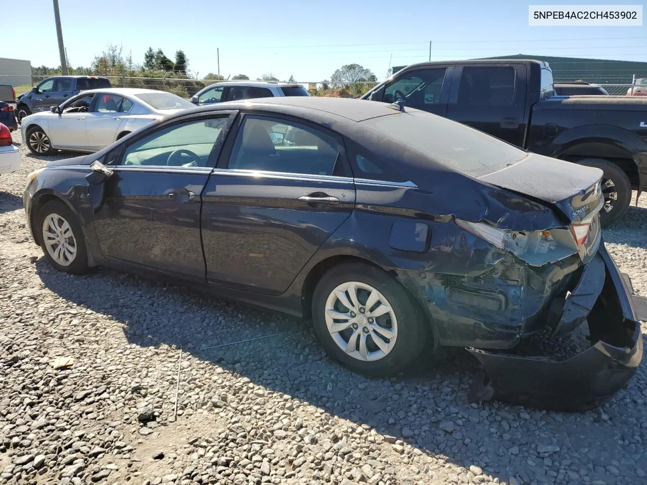 2012 Hyundai Sonata Gls VIN: 5NPEB4AC2CH453902 Lot: 75951194