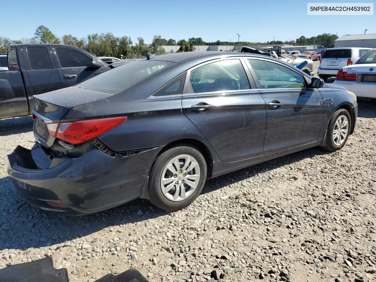 2012 Hyundai Sonata Gls VIN: 5NPEB4AC2CH453902 Lot: 75951194