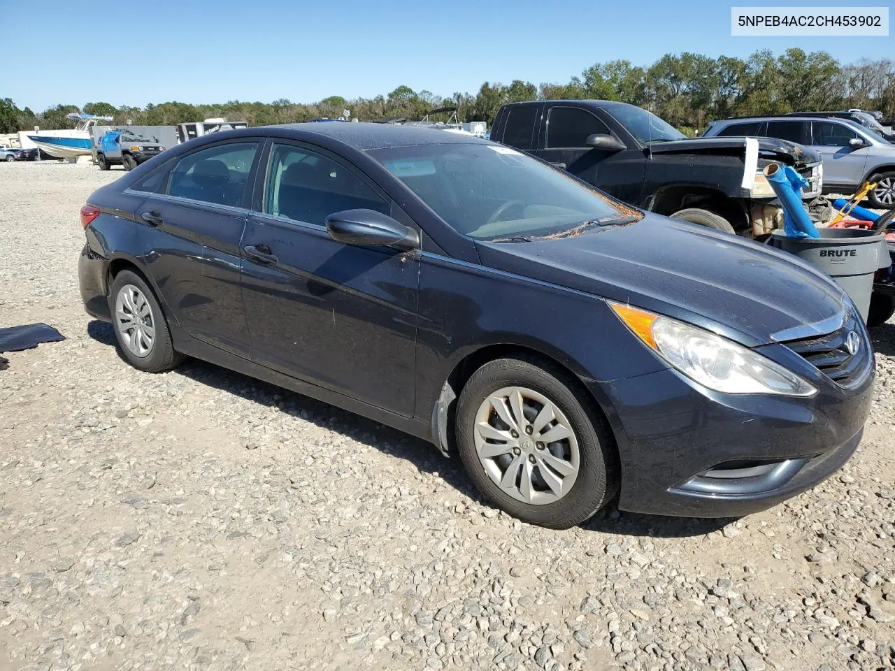 2012 Hyundai Sonata Gls VIN: 5NPEB4AC2CH453902 Lot: 75951194