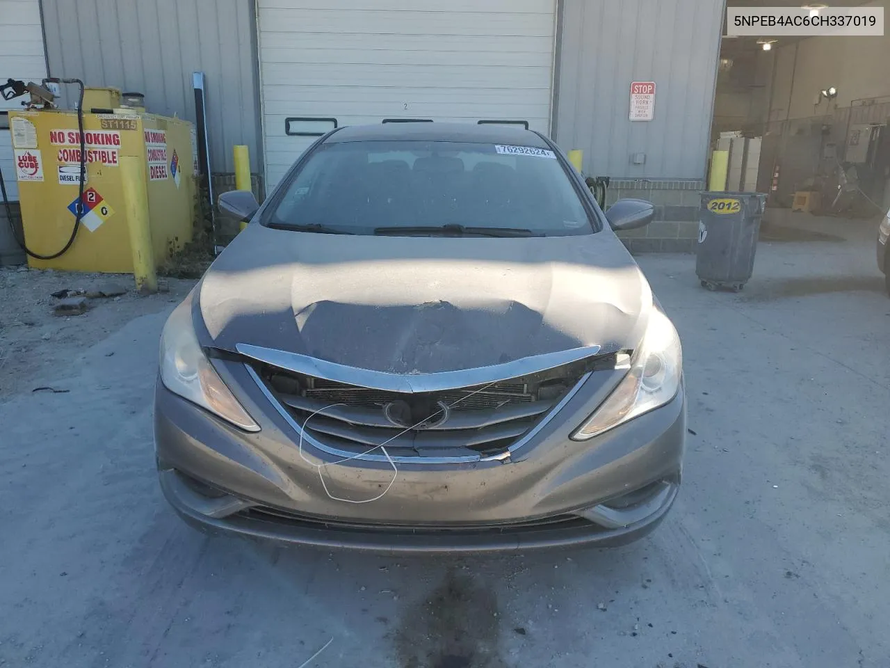 2012 Hyundai Sonata Gls VIN: 5NPEB4AC6CH337019 Lot: 76292624