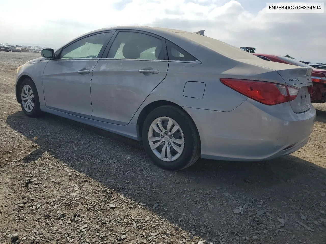 5NPEB4AC7CH334694 2012 Hyundai Sonata Gls