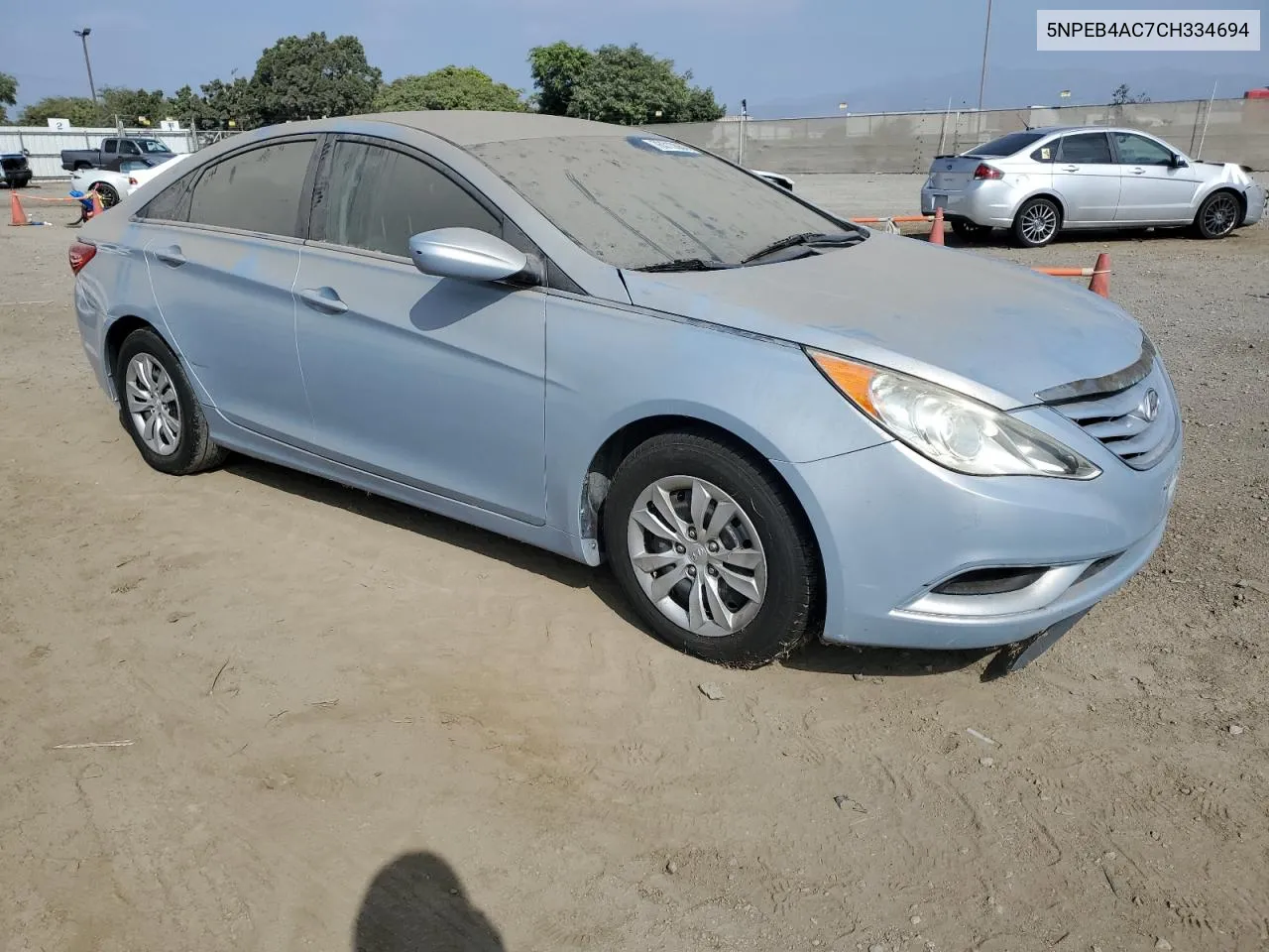 2012 Hyundai Sonata Gls VIN: 5NPEB4AC7CH334694 Lot: 76313064