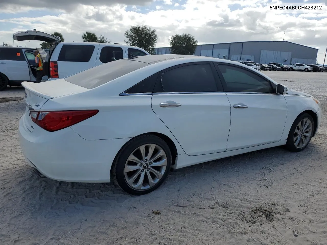 2012 Hyundai Sonata Se VIN: 5NPEC4AB0CH428212 Lot: 76359584