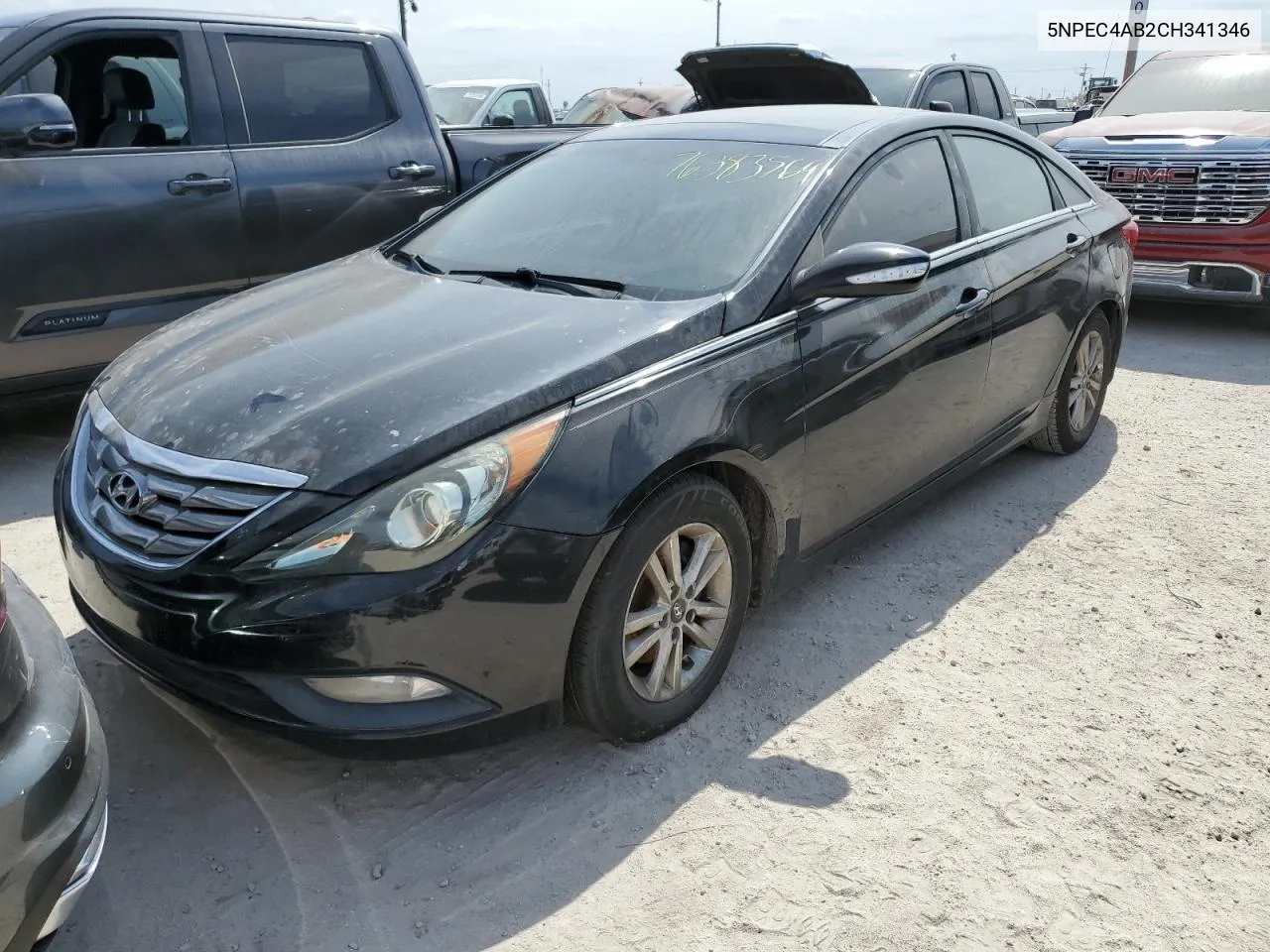 2012 Hyundai Sonata Se VIN: 5NPEC4AB2CH341346 Lot: 76383564