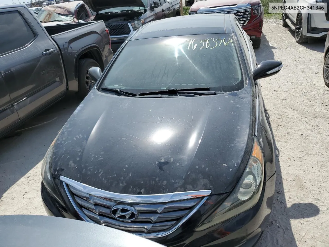 2012 Hyundai Sonata Se VIN: 5NPEC4AB2CH341346 Lot: 76383564