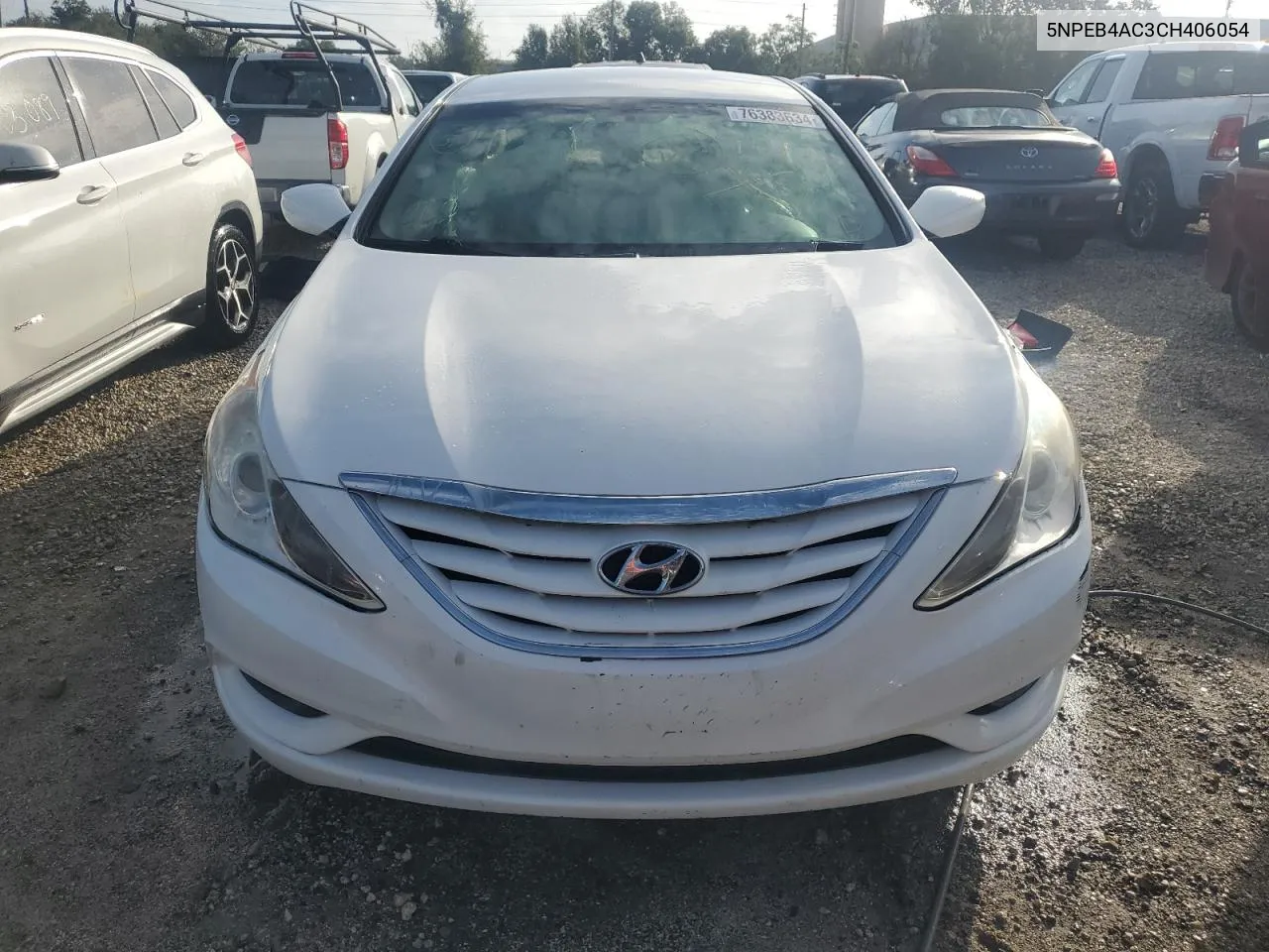 2012 Hyundai Sonata Gls VIN: 5NPEB4AC3CH406054 Lot: 76383634