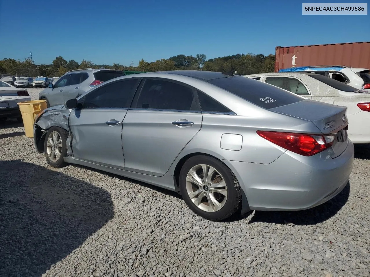 2012 Hyundai Sonata Se VIN: 5NPEC4AC3CH499686 Lot: 76404234