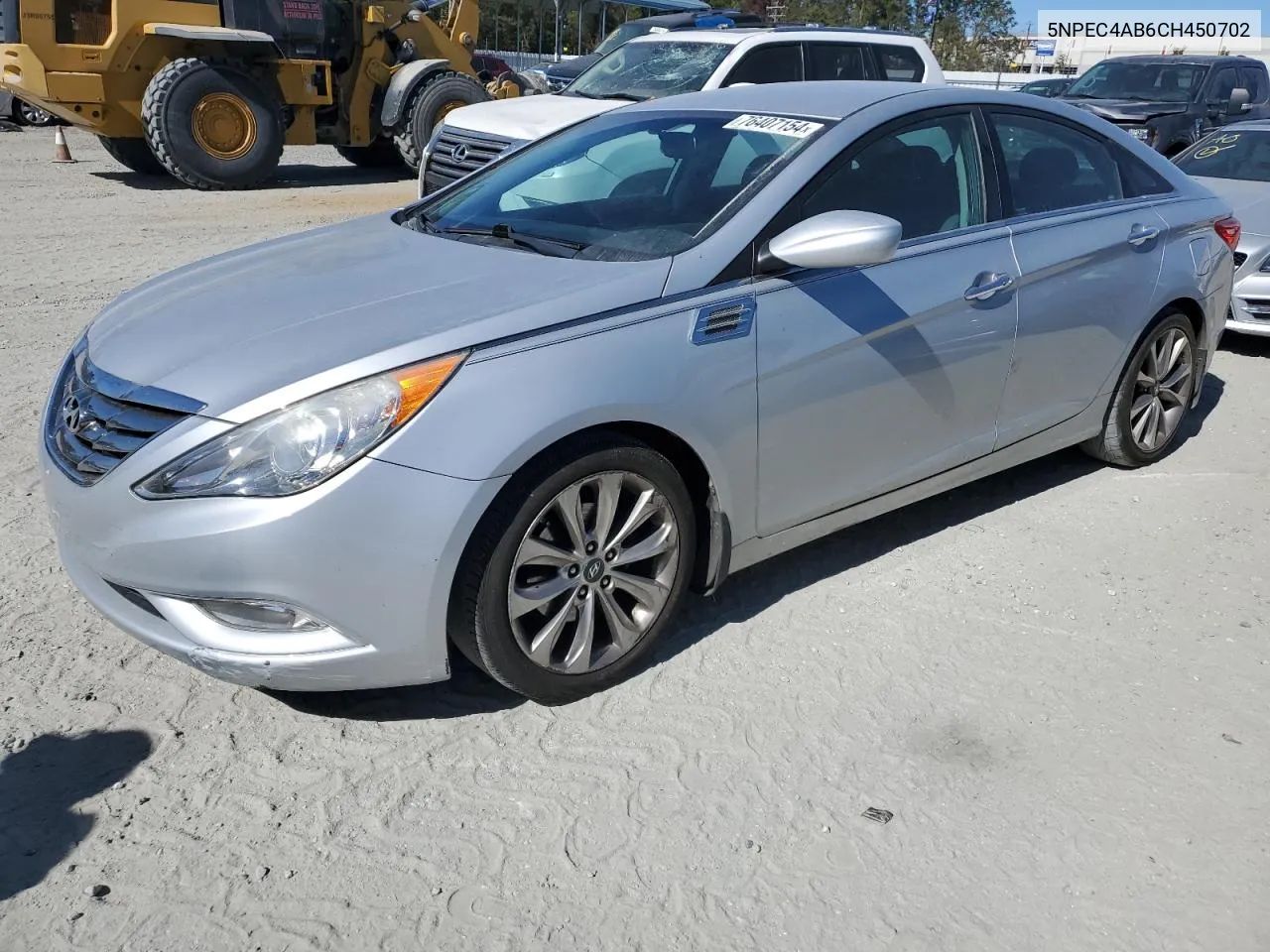 2012 Hyundai Sonata Se VIN: 5NPEC4AB6CH450702 Lot: 76407154