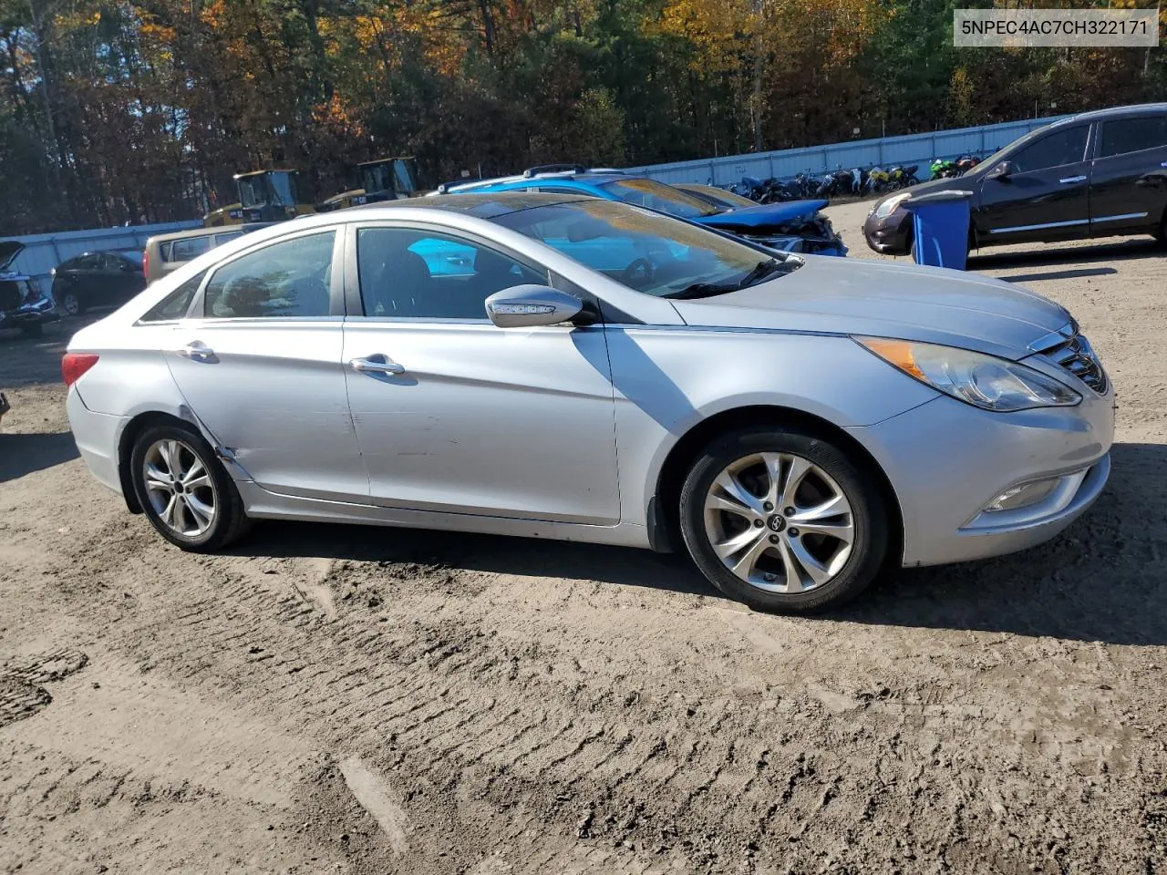 2012 Hyundai Sonata Se VIN: 5NPEC4AC7CH322171 Lot: 76538134