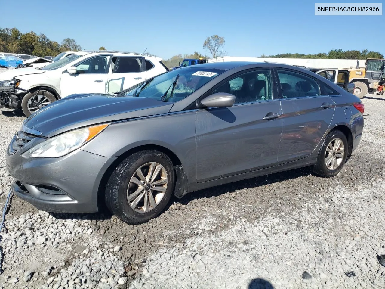 2012 Hyundai Sonata Gls VIN: 5NPEB4AC8CH482966 Lot: 76638744