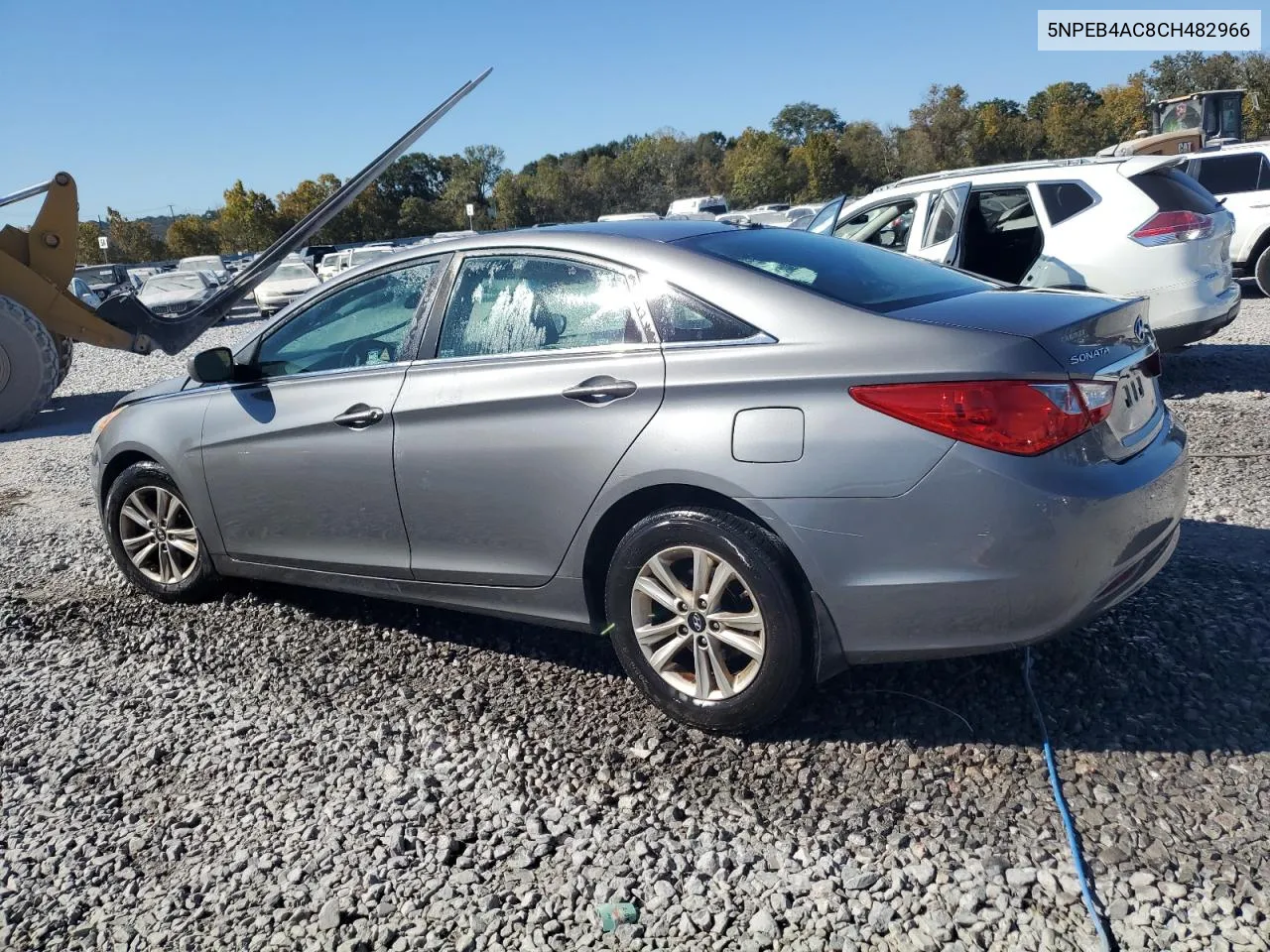 2012 Hyundai Sonata Gls VIN: 5NPEB4AC8CH482966 Lot: 76638744