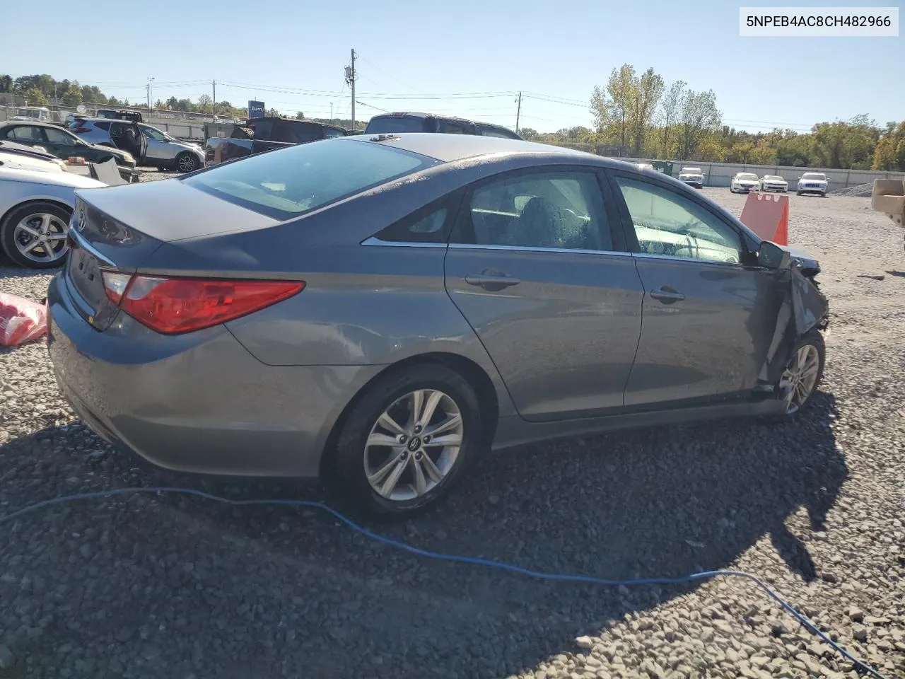 2012 Hyundai Sonata Gls VIN: 5NPEB4AC8CH482966 Lot: 76638744