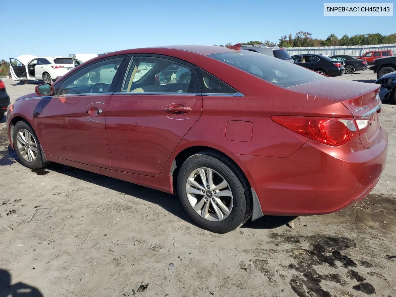 2012 Hyundai Sonata Gls VIN: 5NPEB4AC1CH452143 Lot: 76652664