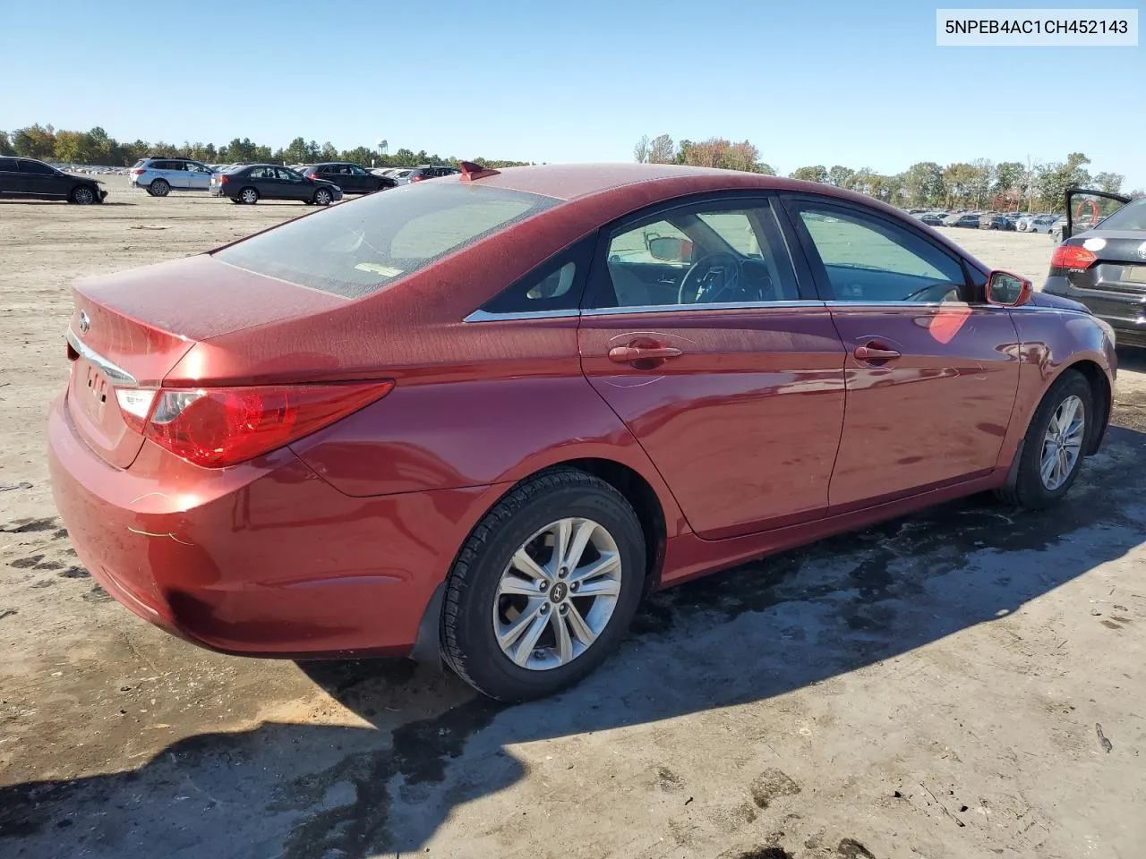 2012 Hyundai Sonata Gls VIN: 5NPEB4AC1CH452143 Lot: 76652664