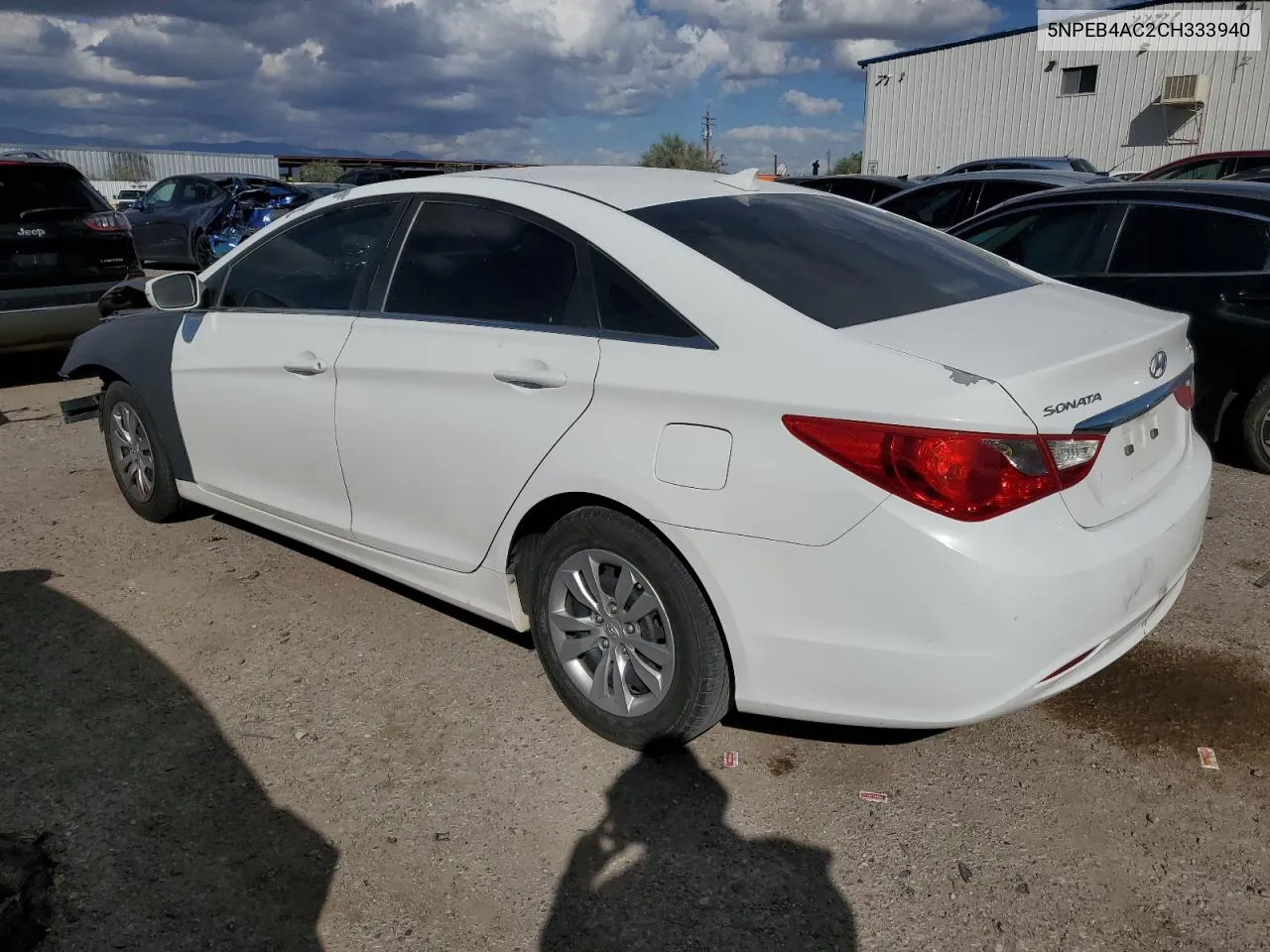 2012 Hyundai Sonata Gls VIN: 5NPEB4AC2CH333940 Lot: 76752604