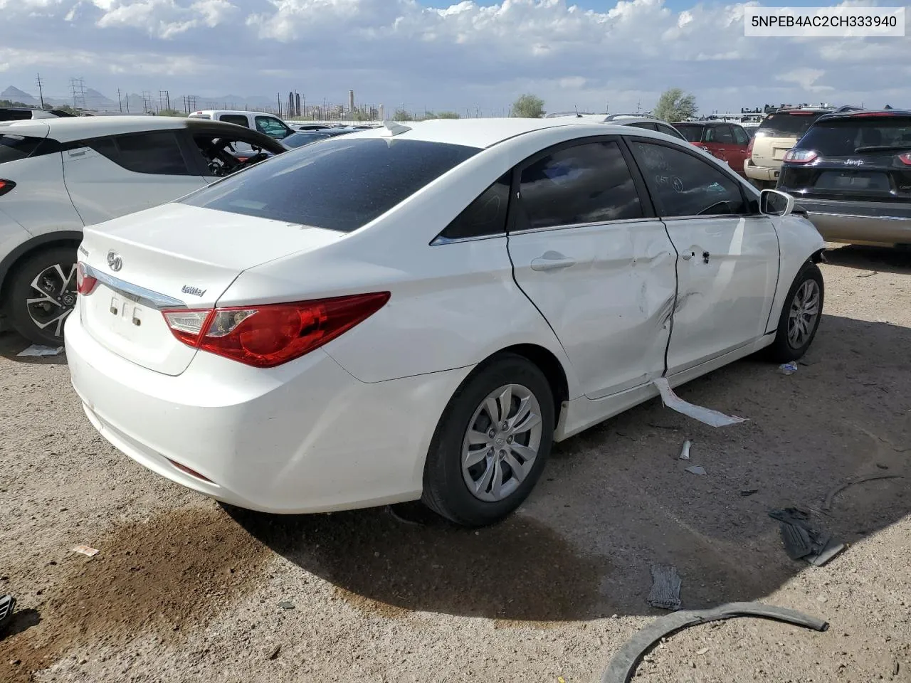 2012 Hyundai Sonata Gls VIN: 5NPEB4AC2CH333940 Lot: 76752604