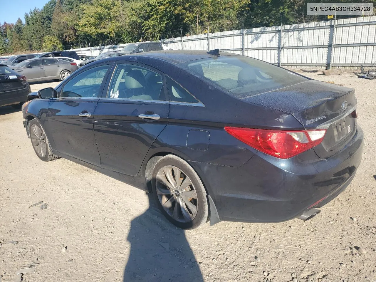 2012 Hyundai Sonata Se VIN: 5NPEC4AB3CH334728 Lot: 76806854