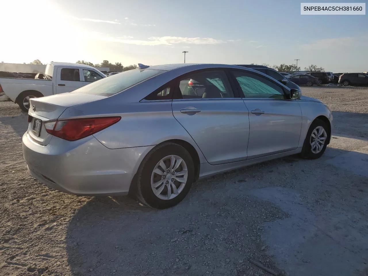 2012 Hyundai Sonata Gls VIN: 5NPEB4AC5CH381660 Lot: 76810784