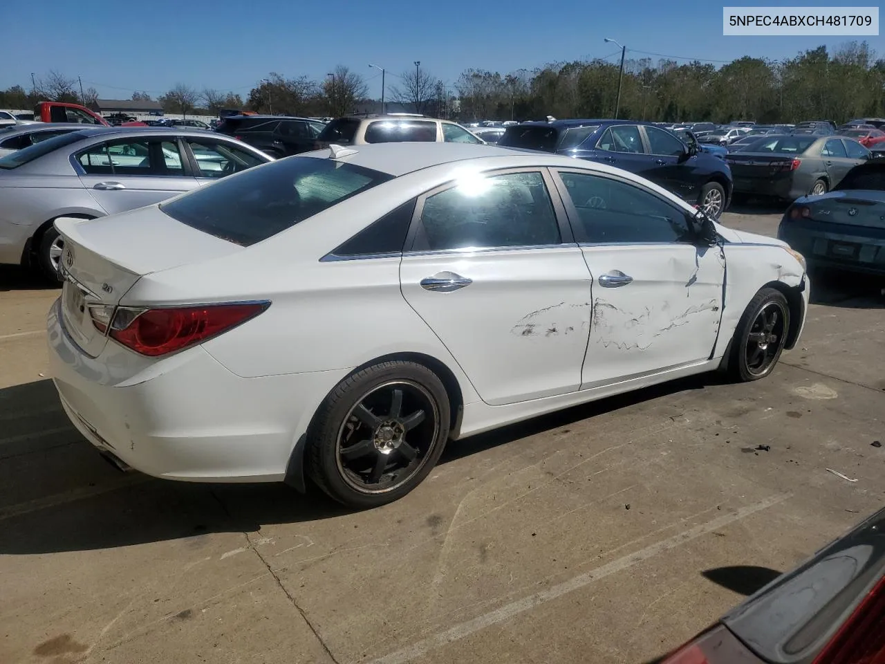 2012 Hyundai Sonata Se VIN: 5NPEC4ABXCH481709 Lot: 76812434