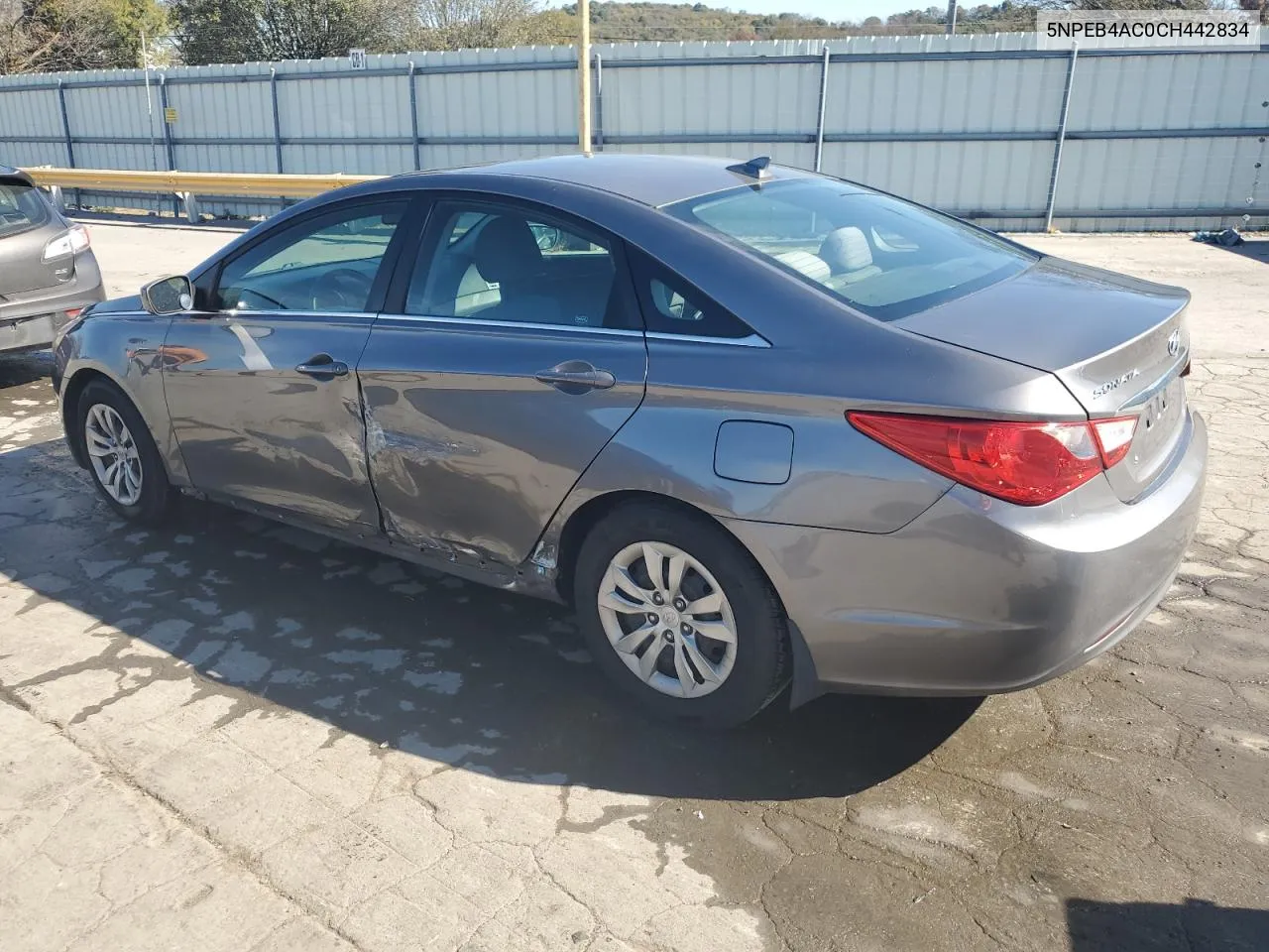 5NPEB4AC0CH442834 2012 Hyundai Sonata Gls