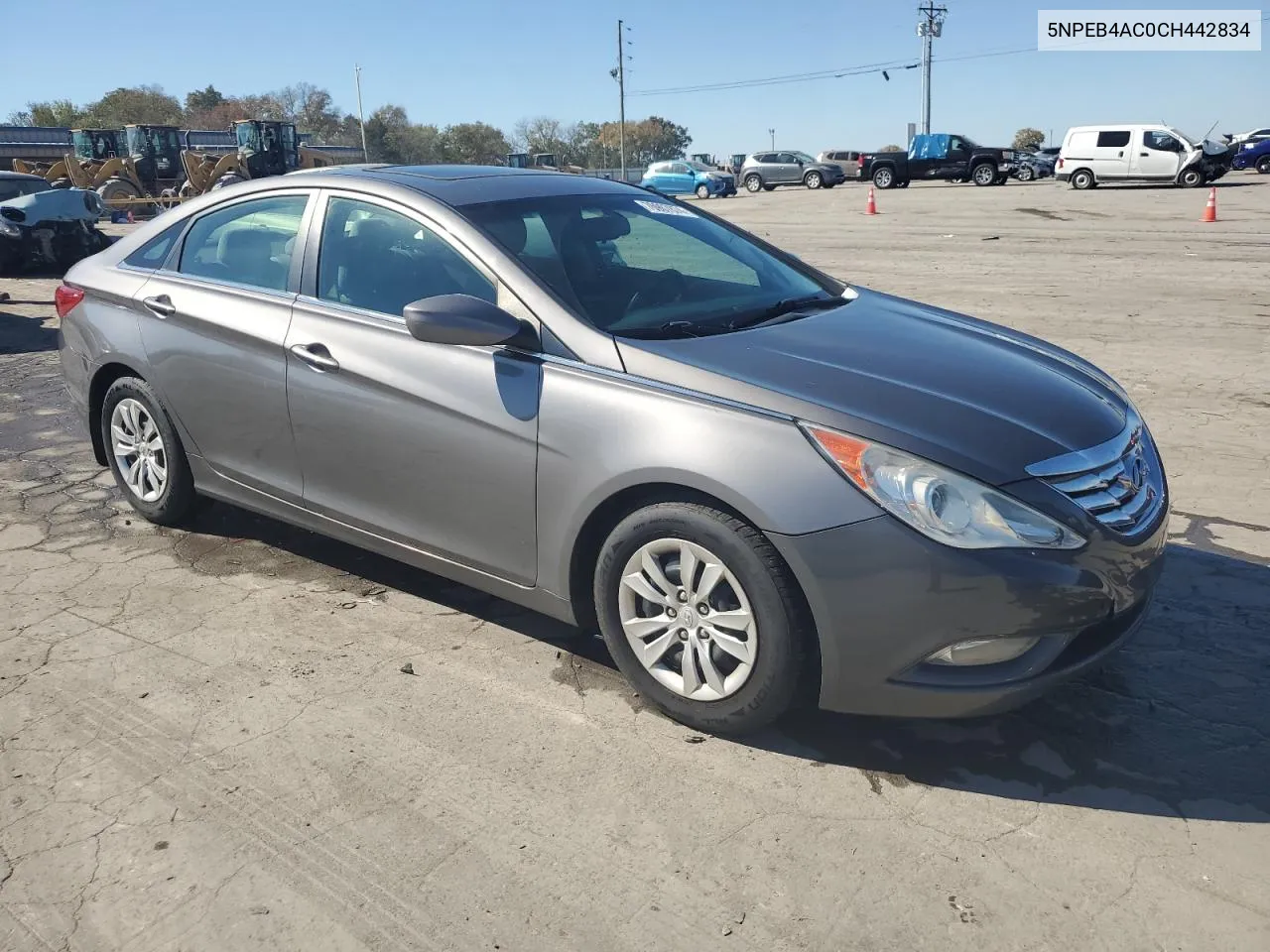 2012 Hyundai Sonata Gls VIN: 5NPEB4AC0CH442834 Lot: 76907874