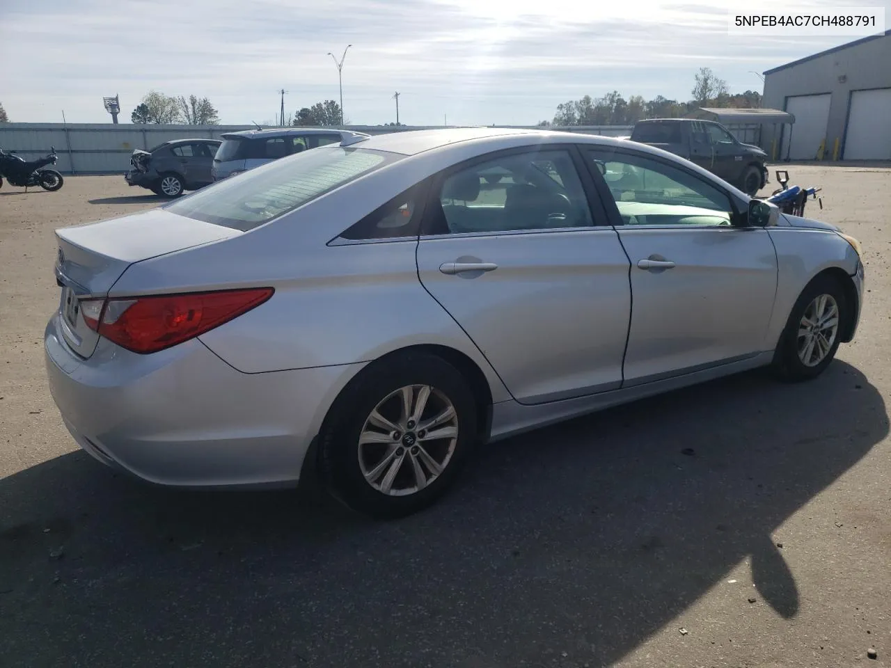 2012 Hyundai Sonata Gls VIN: 5NPEB4AC7CH488791 Lot: 77065064