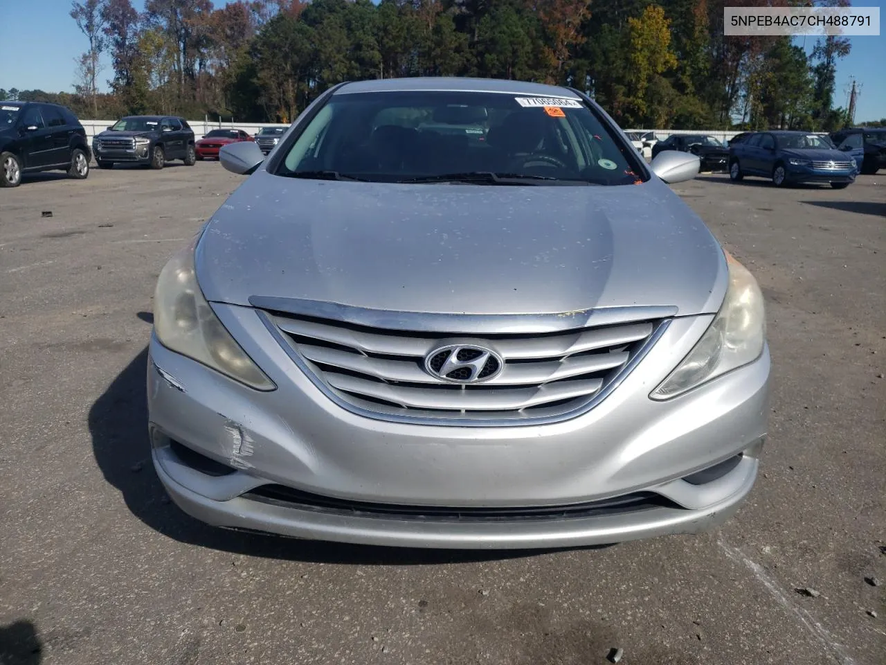 2012 Hyundai Sonata Gls VIN: 5NPEB4AC7CH488791 Lot: 77065064