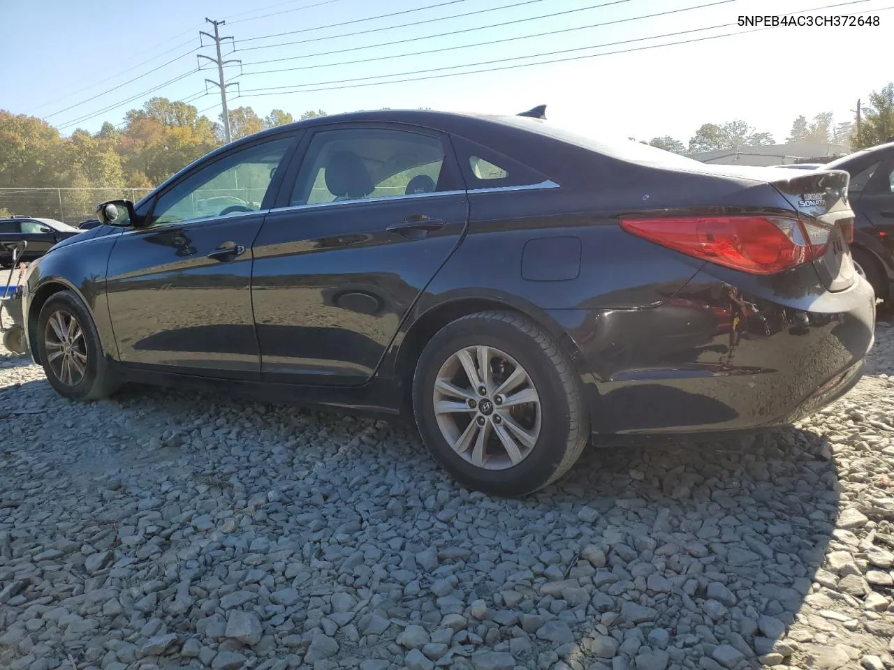 2012 Hyundai Sonata Gls VIN: 5NPEB4AC3CH372648 Lot: 77134674