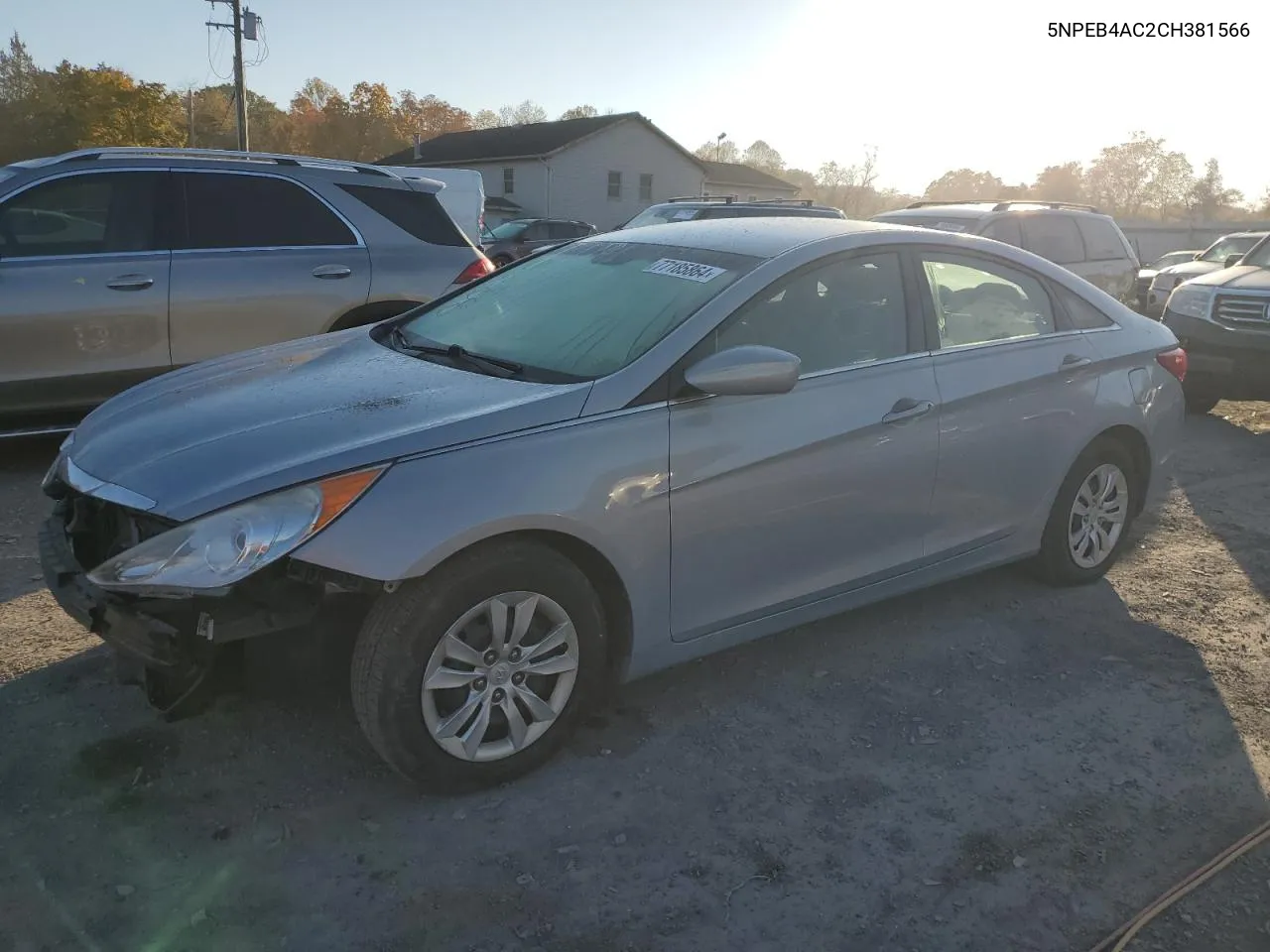 2012 Hyundai Sonata Gls VIN: 5NPEB4AC2CH381566 Lot: 77185864