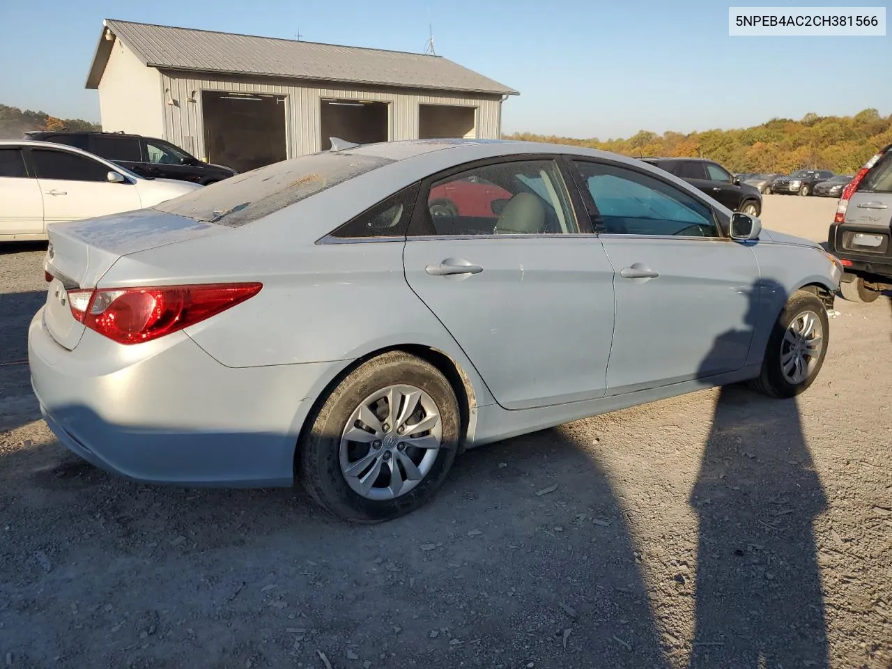 2012 Hyundai Sonata Gls VIN: 5NPEB4AC2CH381566 Lot: 77185864