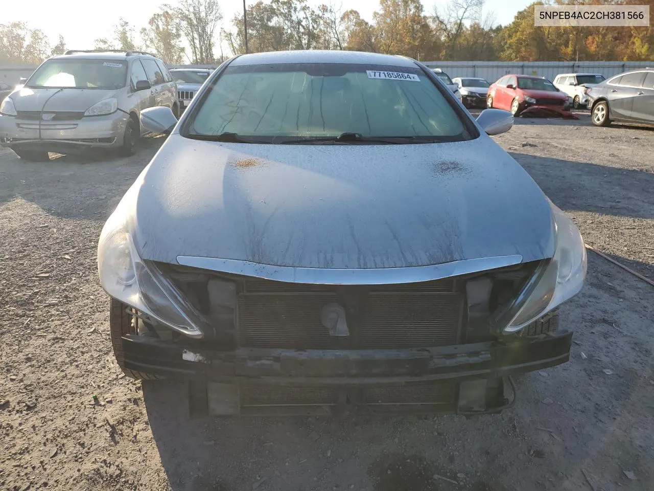 2012 Hyundai Sonata Gls VIN: 5NPEB4AC2CH381566 Lot: 77185864