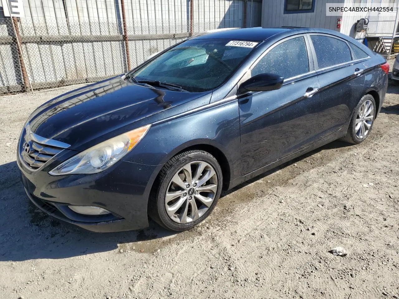 2012 Hyundai Sonata Se VIN: 5NPEC4ABXCH442554 Lot: 77316794