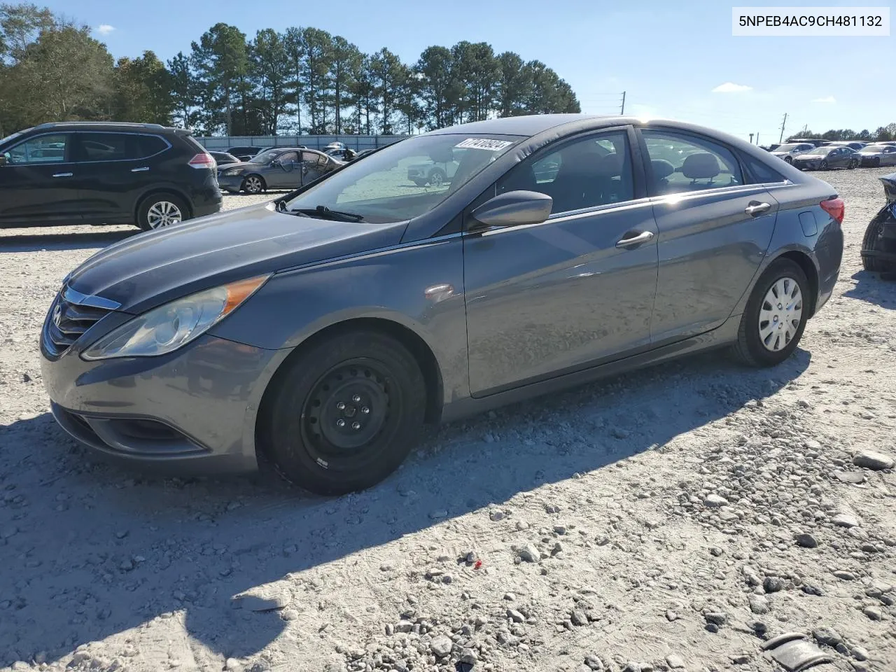 2012 Hyundai Sonata Gls VIN: 5NPEB4AC9CH481132 Lot: 77410924