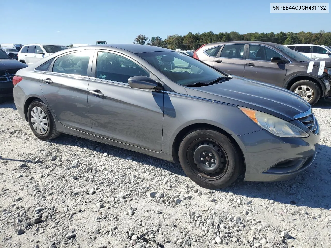 2012 Hyundai Sonata Gls VIN: 5NPEB4AC9CH481132 Lot: 77410924