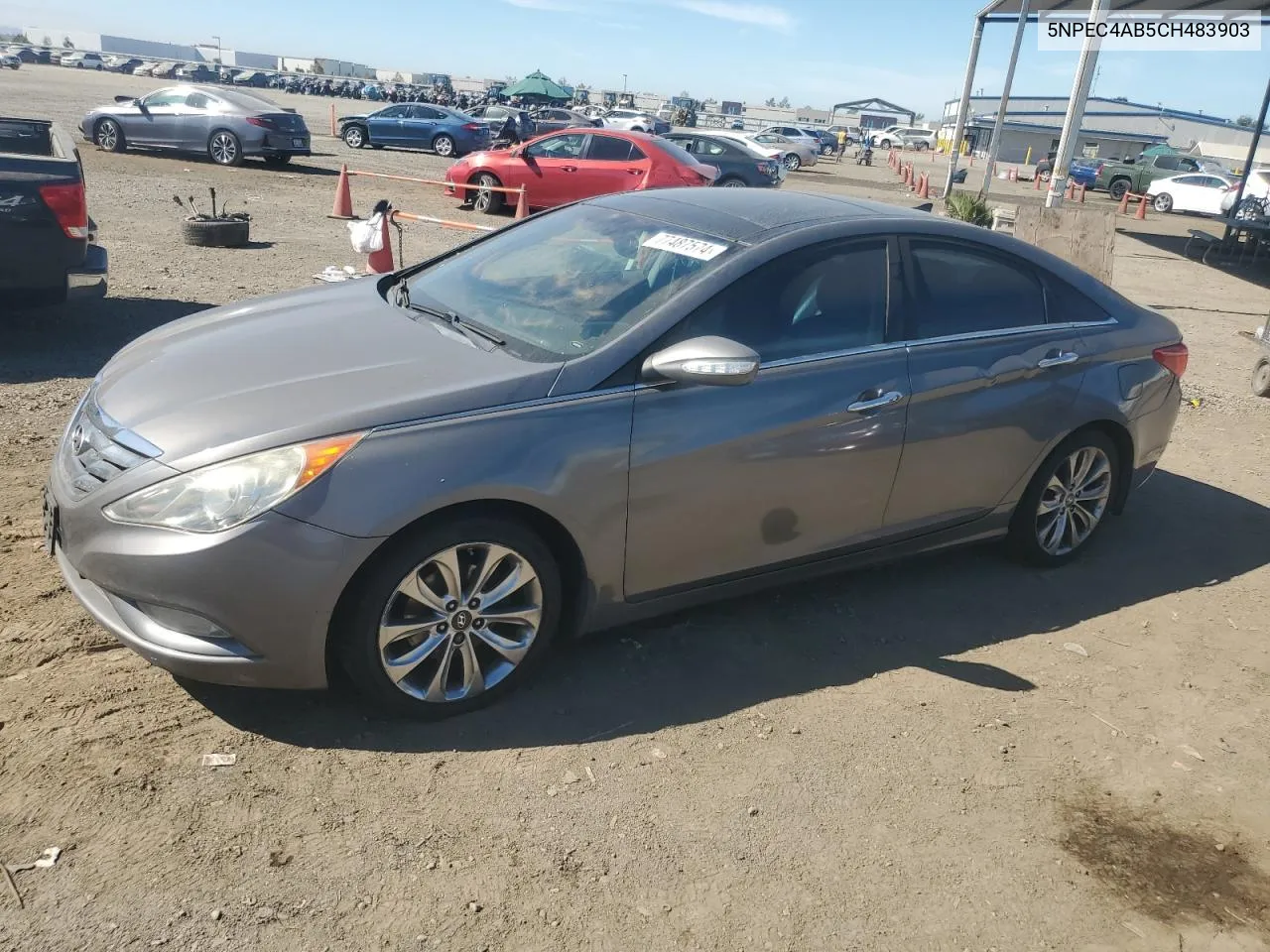 2012 Hyundai Sonata Se VIN: 5NPEC4AB5CH483903 Lot: 77487574