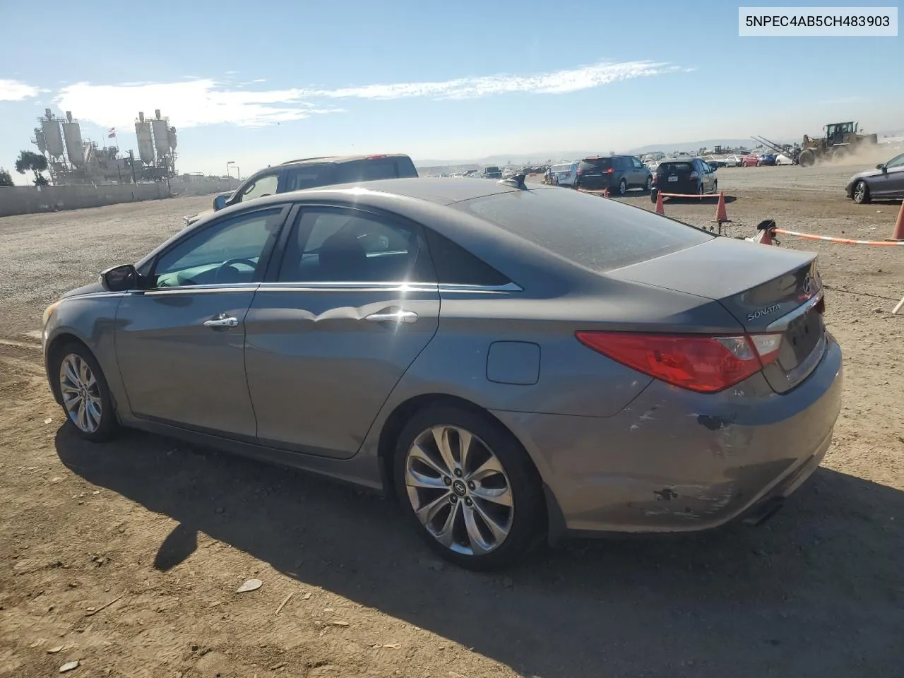 2012 Hyundai Sonata Se VIN: 5NPEC4AB5CH483903 Lot: 77487574