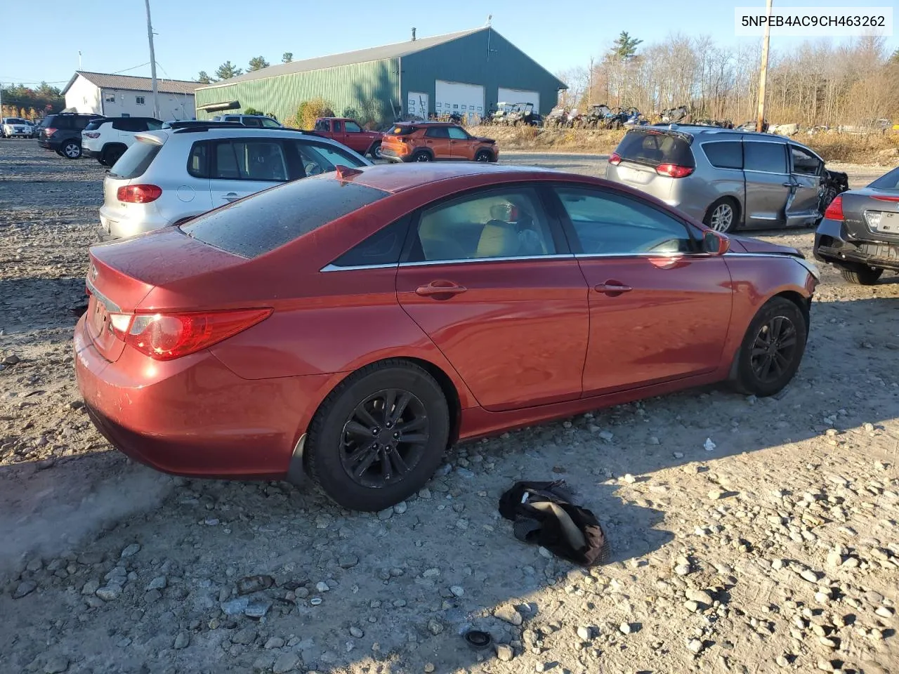 2012 Hyundai Sonata Gls VIN: 5NPEB4AC9CH463262 Lot: 77501674