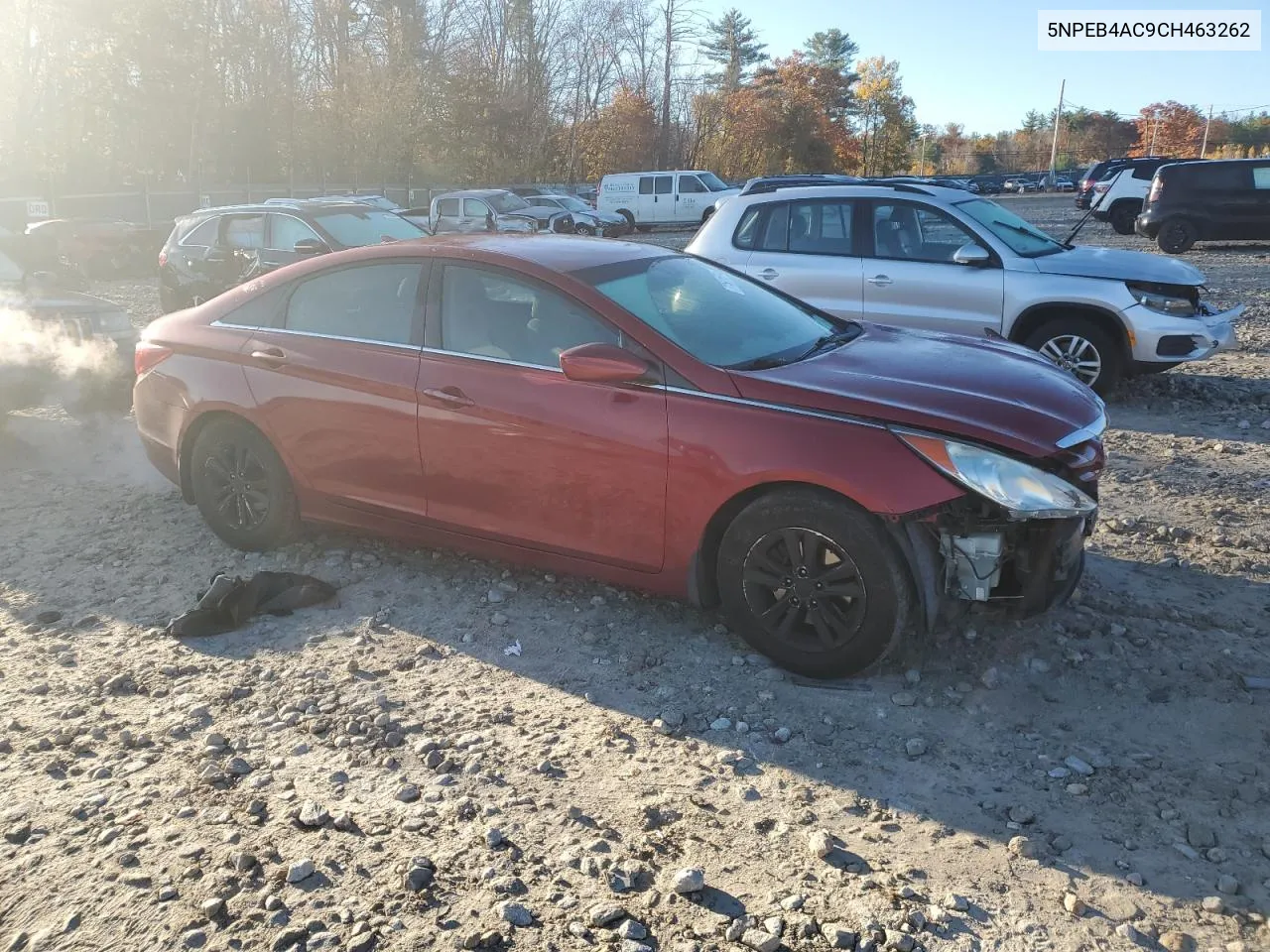 2012 Hyundai Sonata Gls VIN: 5NPEB4AC9CH463262 Lot: 77501674