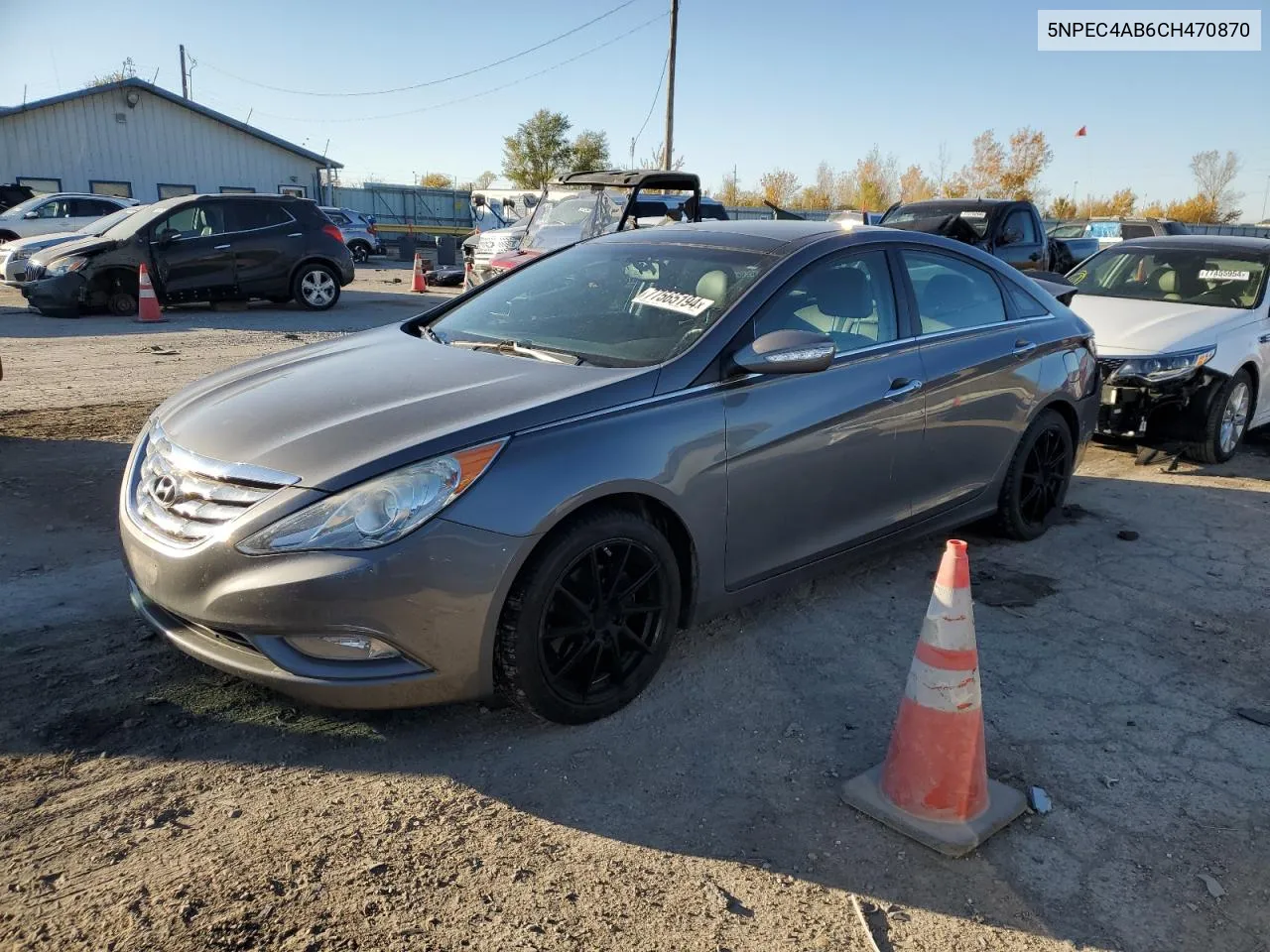 2012 Hyundai Sonata Se VIN: 5NPEC4AB6CH470870 Lot: 77565194